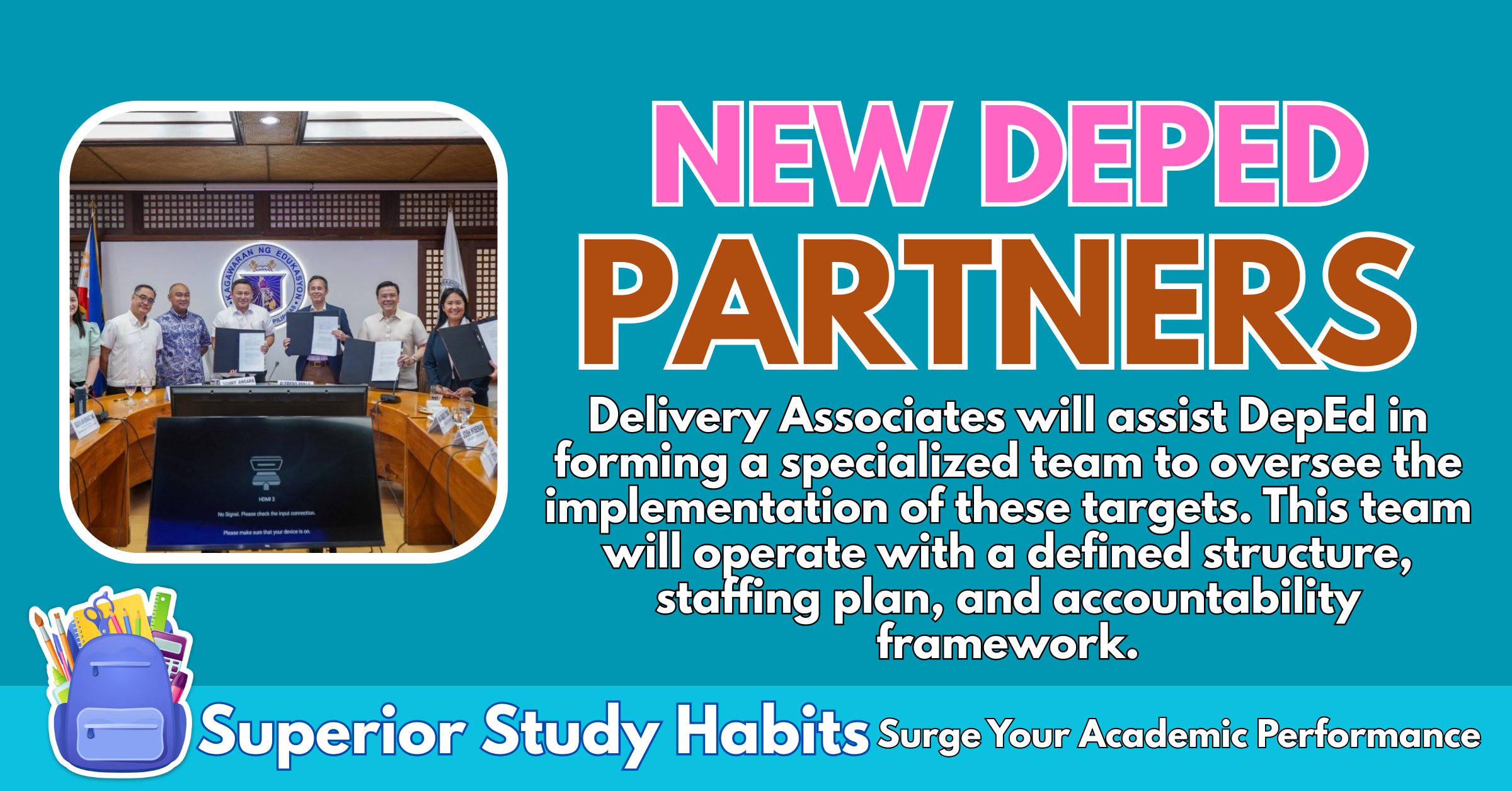 DepEd Partners with Private Institutions as Support to Agency's Goal to Deliver Quality Education