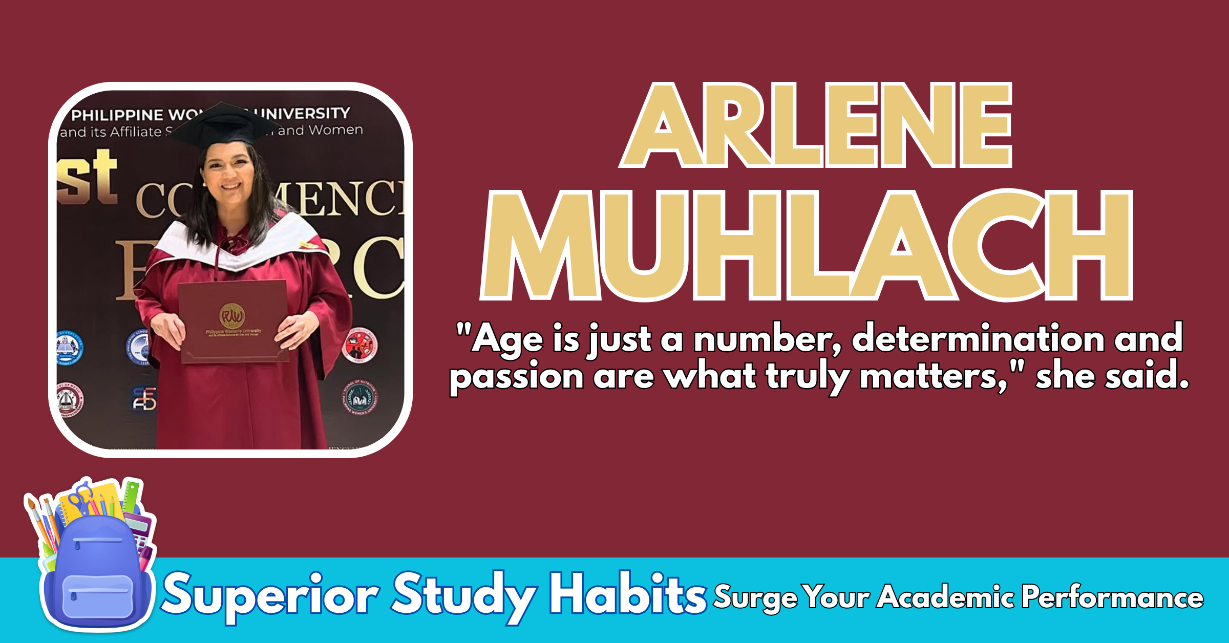 After Years of Halt, Longstanding Goal, Arlene Muhlach Finishes BA Communication from PWU