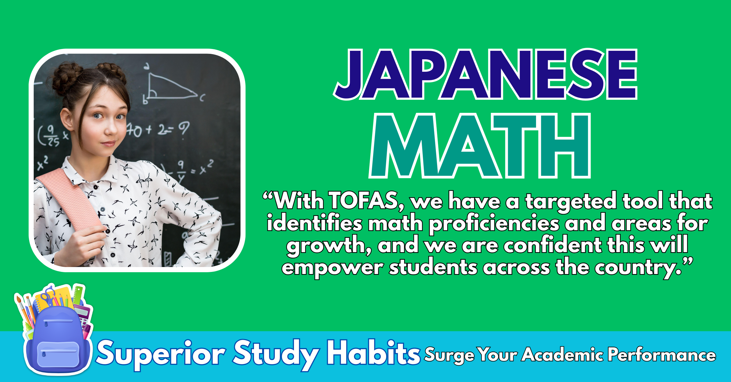 Japanese Firm to Help Improve Math Proficiency of Public Schools - Math is Crucial for Academic Success