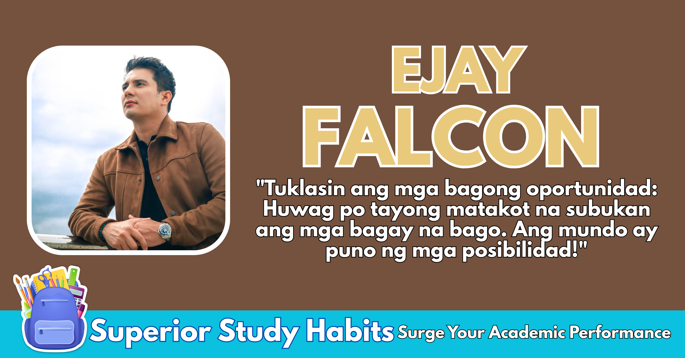 Ejay Falcon Proudly Finishes BA PolScie Course, After 17 Years, Want to Be an Example to the Youth
