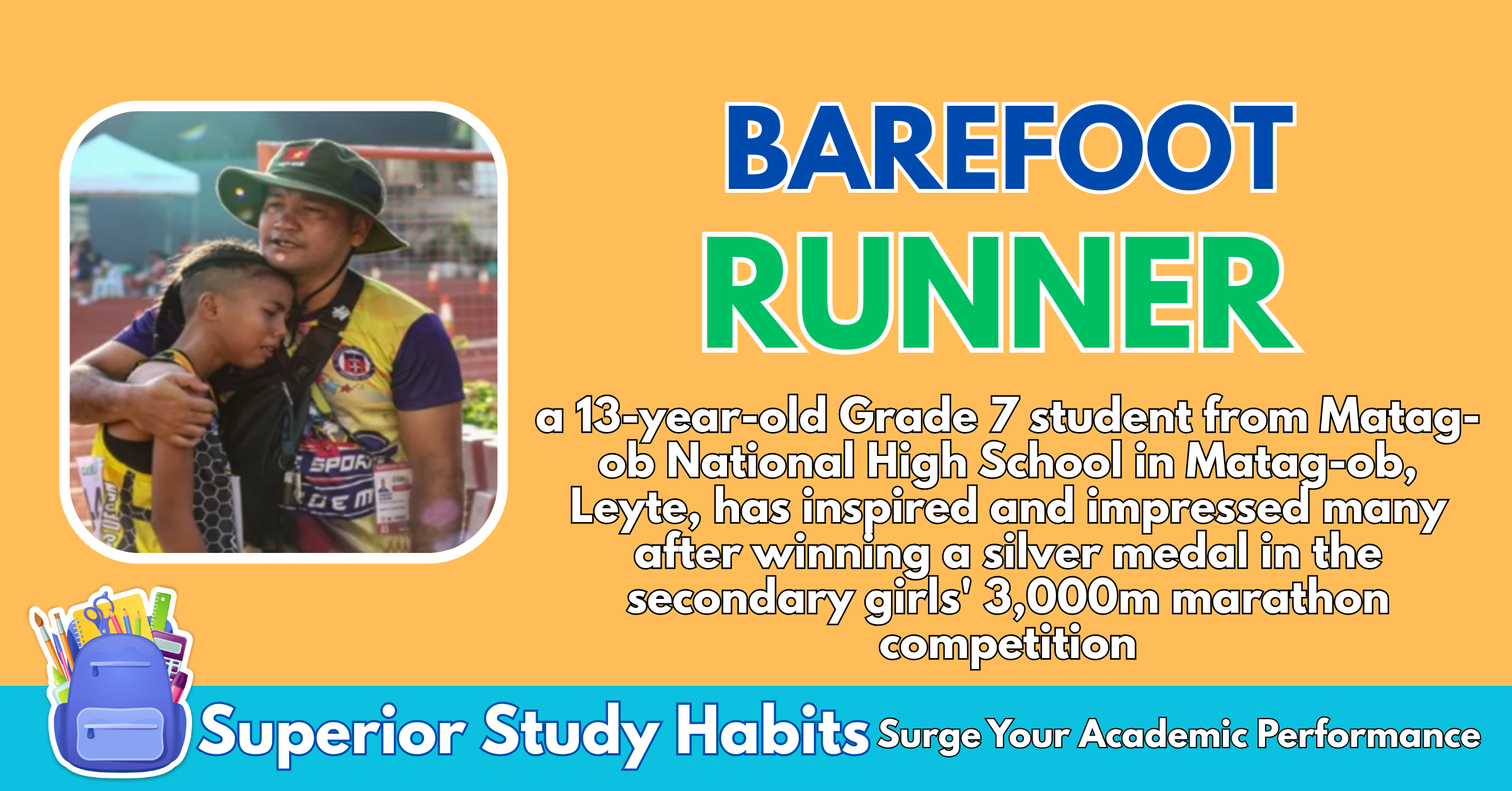 Leyte Contestant Runs Barefoot and Brings Home Silver at Palarong Pambansa - Feels Running Faster When Not Wearing Spikes
