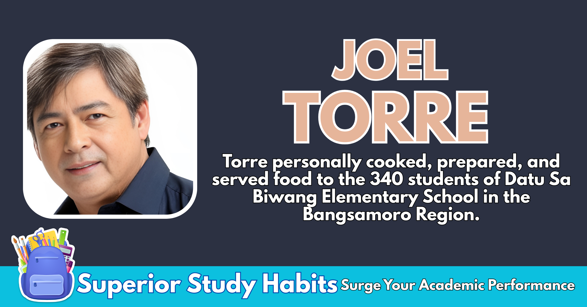 Joel Torre Treats Mindanao Children with Free Meals - Honored, Humbled, Grateful