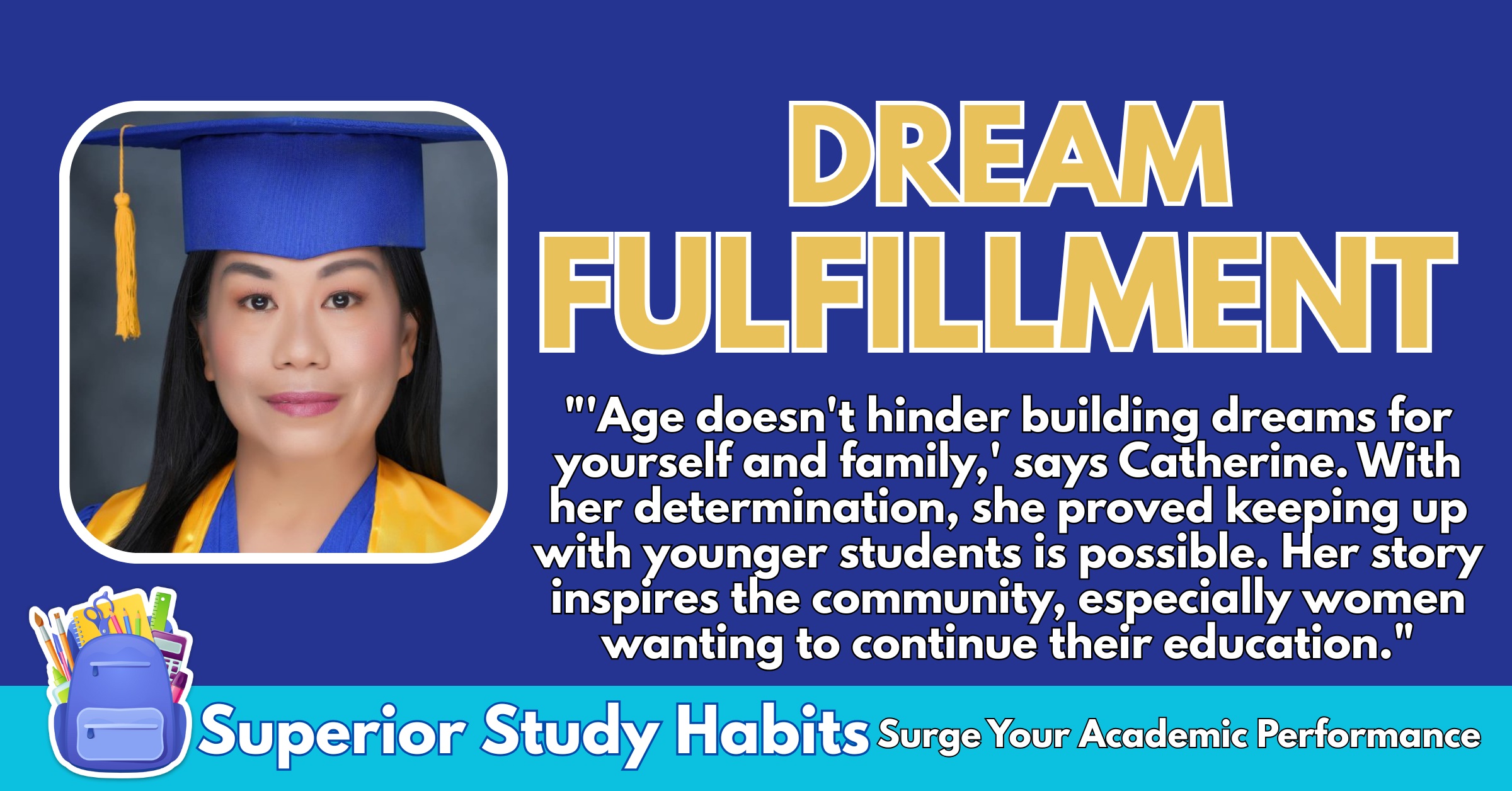 Icon of Inspiration, Age is Not Hindrance for Dream Fulfillment: 46-Year-Old Mom Graduates Senior High School