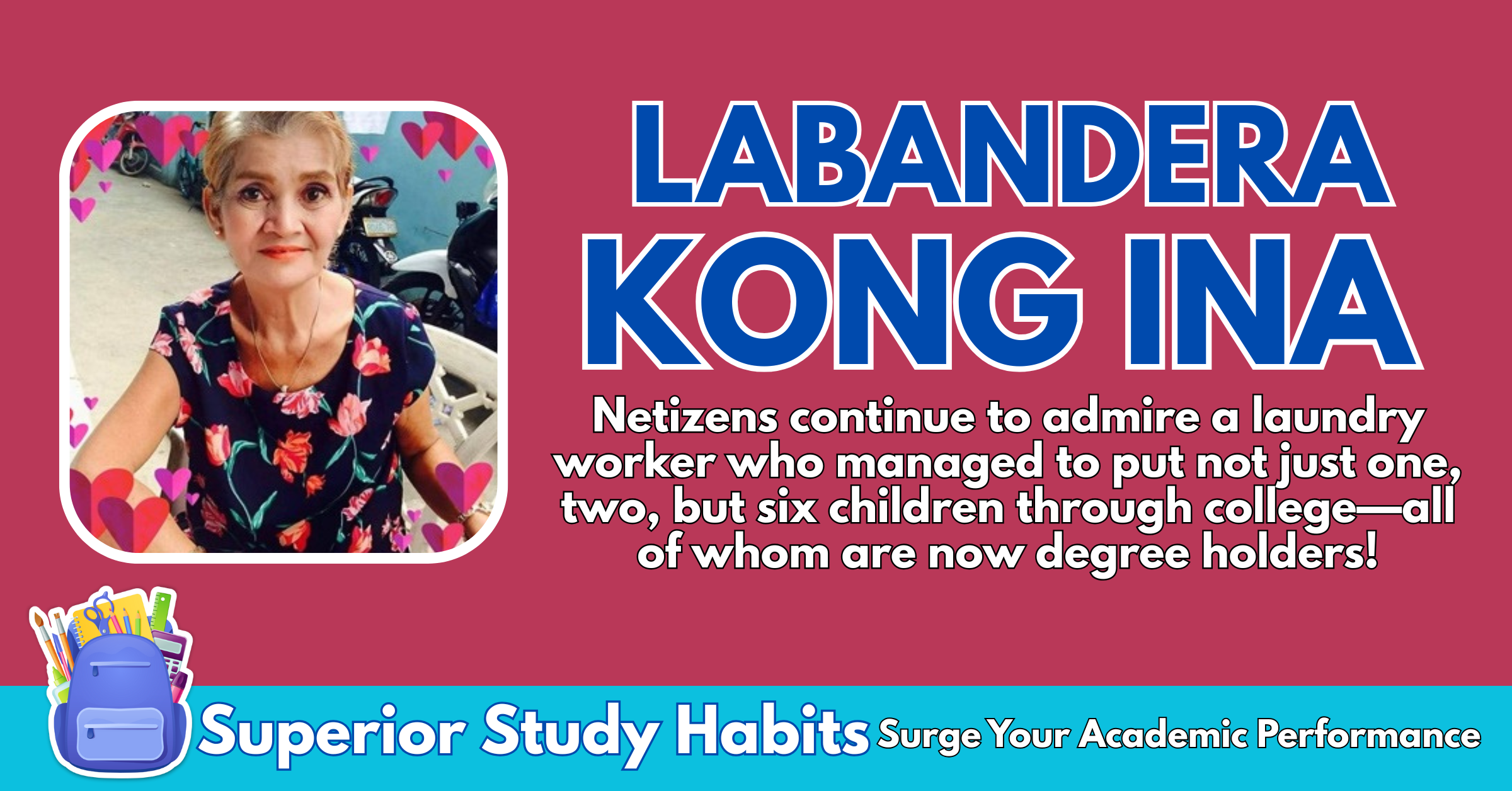 She Made All 6 Children Finish College By Washing Others Clothes - Admirable Labandera Reaps Praises Online