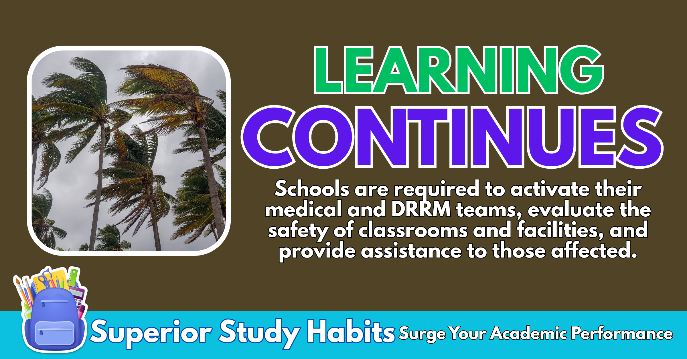 This is the DepEd Cheat-Sheet to Ensure Learning Continuity While Learning Remains Uninterrupted During Calamities