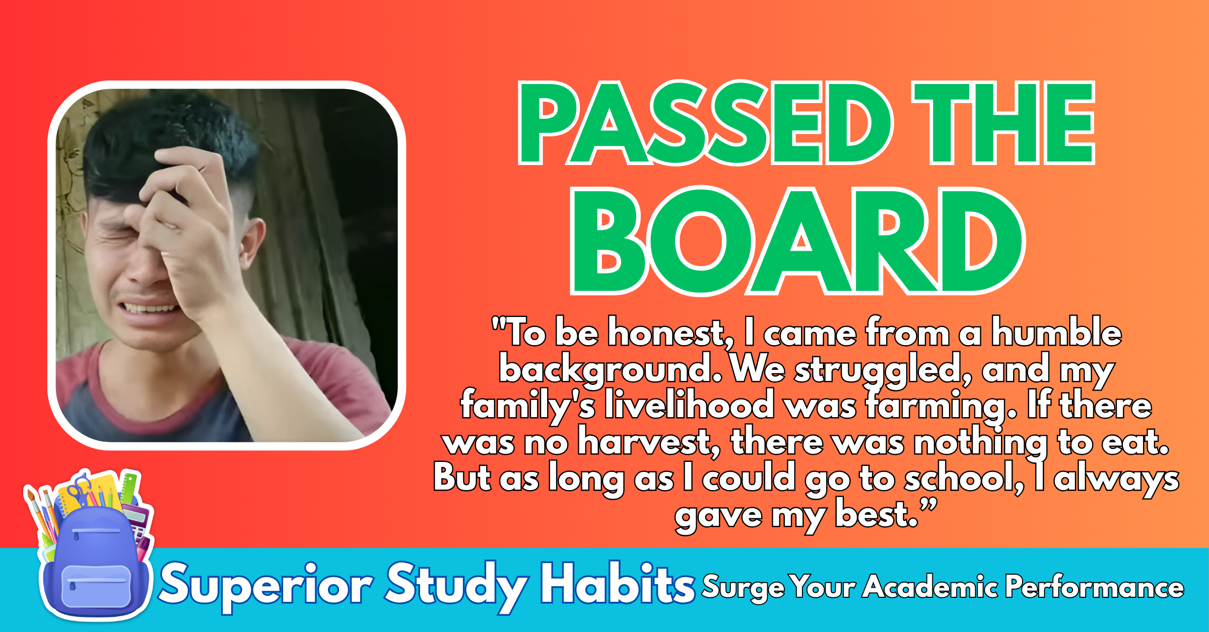 Humble Beginnings, Struggling in Life, Cum Laude in Tears After Passing Board Exam - Shared 3 Best Practices