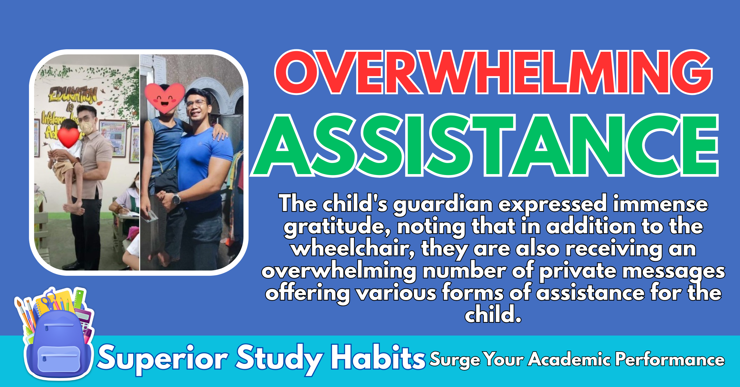 Overwhelming Good Samaritans Offer Assistance to PWD Student Needing Wheelchair