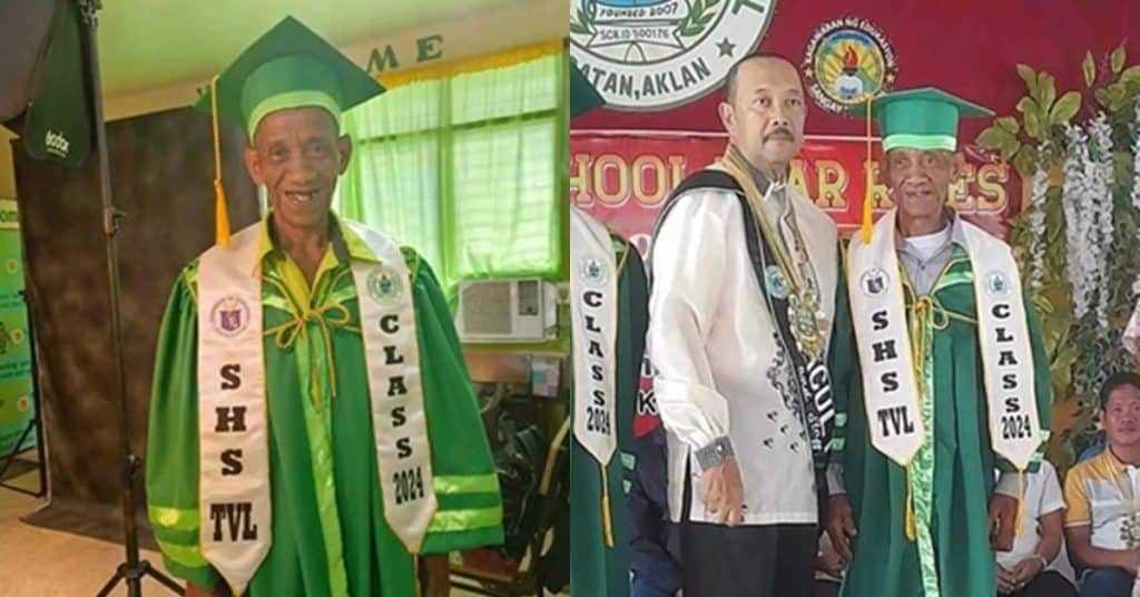 School Leaders Extol 72 Years Old Aklanon for Finishing Senior High - Perseverance, Age is Just a Number 6 lolo