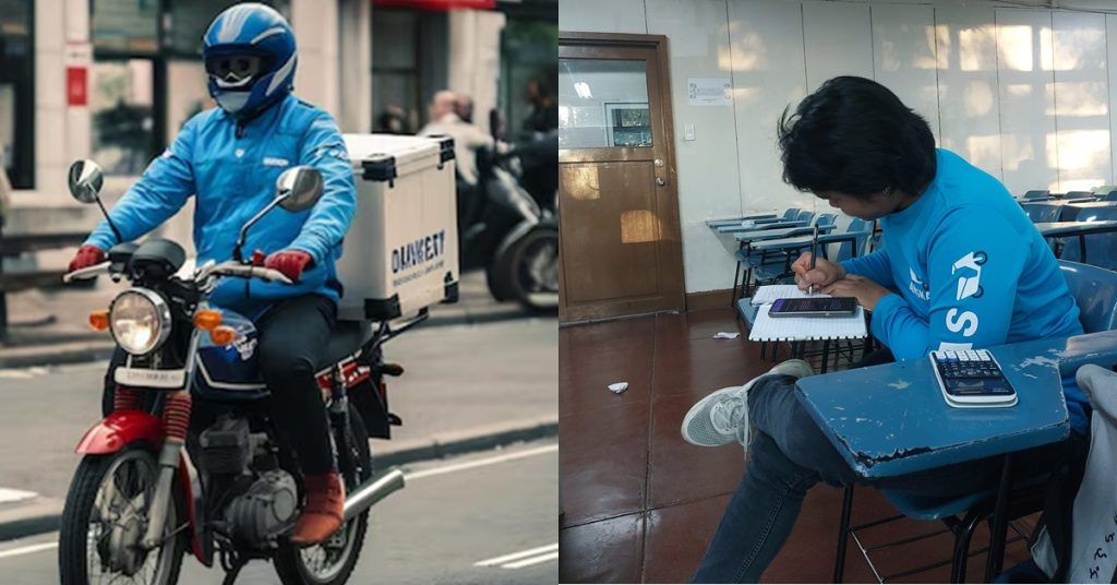 His Classmate Enters School Wearing Angkas Uniform, and He Couldn't Help but Admire the Dedicated Man 5 rider 1