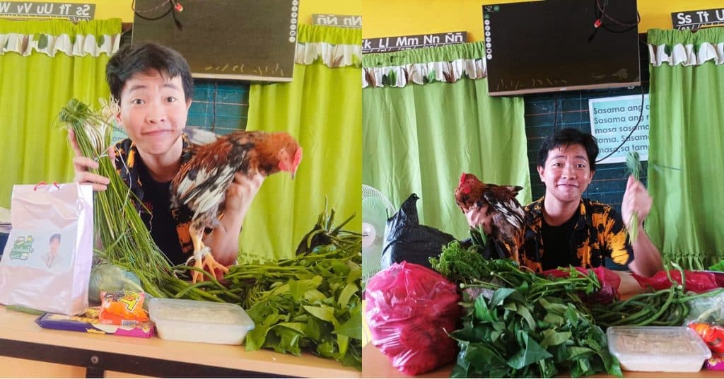 School Teacher Feels Ecstatic After Receiving Chicken and Tinola Ingredients from Pupil - "Makabuluhan," "Masayang-masaya" 5 teacher