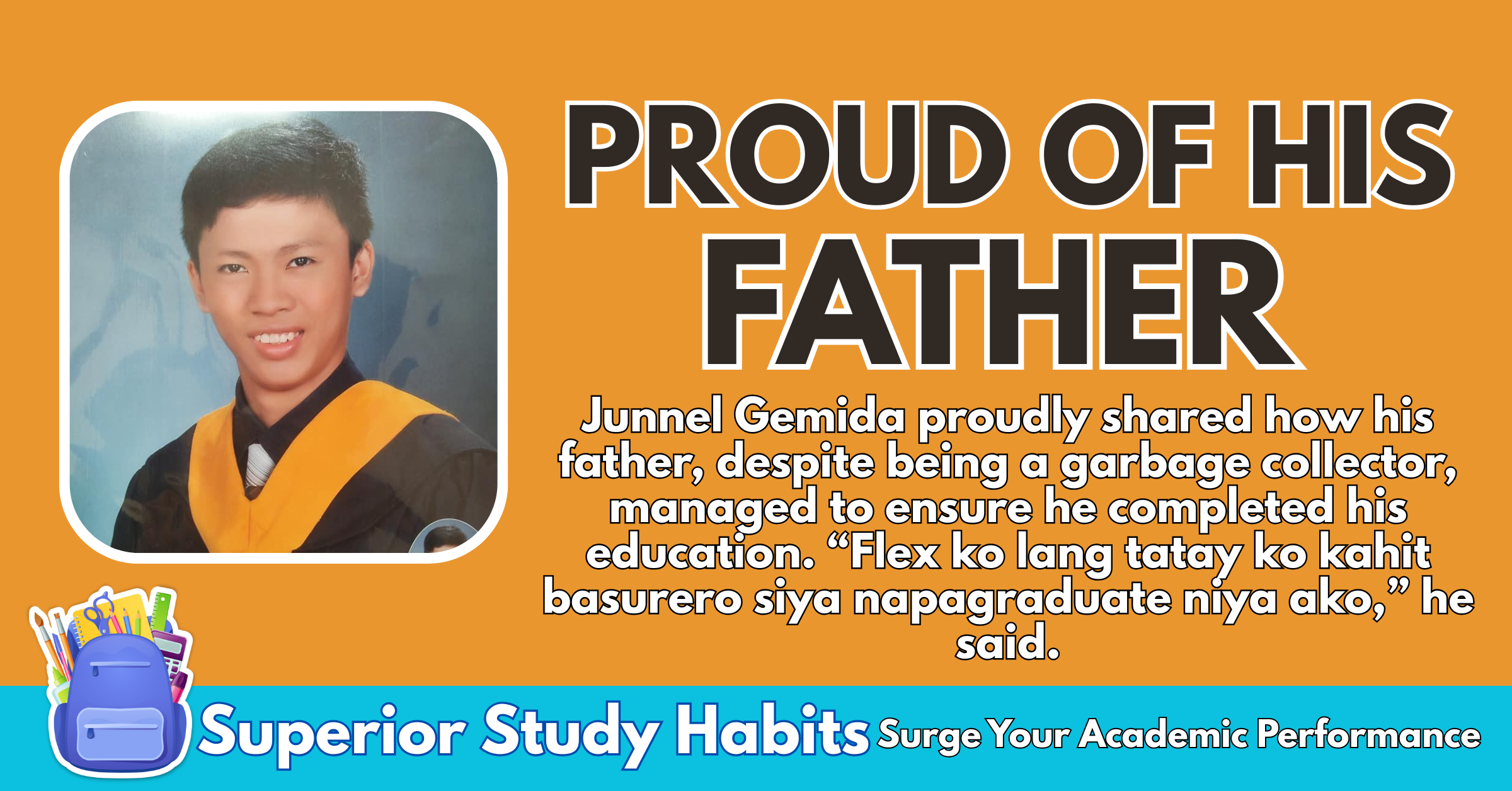 Father Sends Child to School While Working as Garbage Collector, And His Son is Extremely Proud of Him