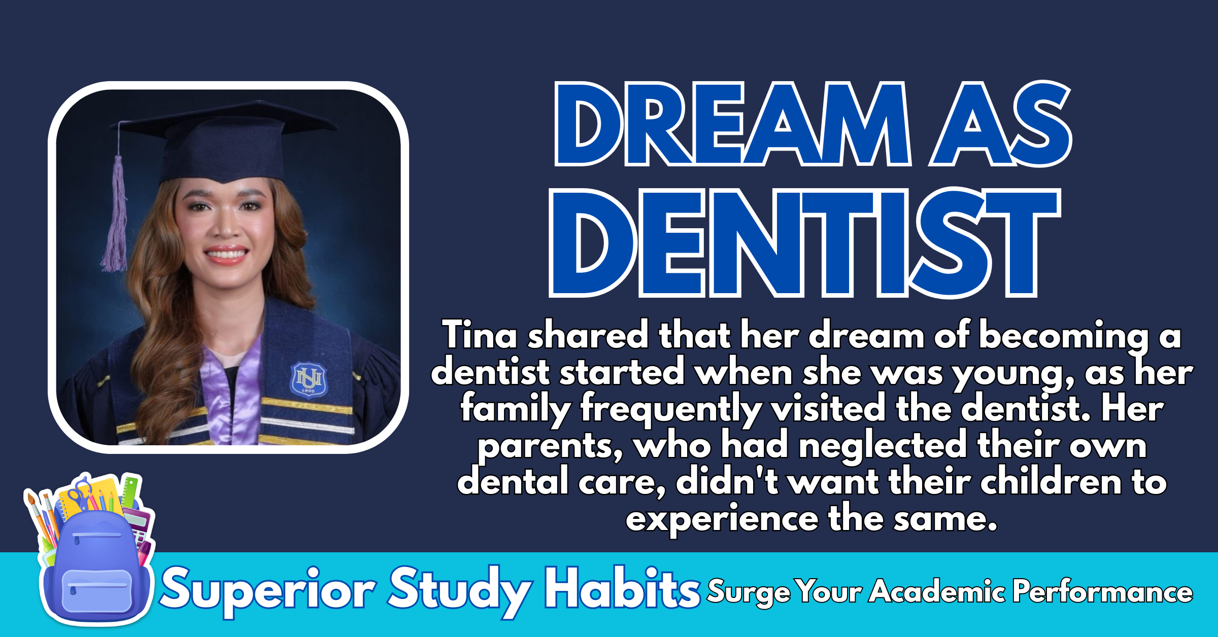 Seeing Her Parents Neglect their Dental Care is Reason Why Board Exam Top 6 Started Dreaming of Becoming a Dentist
