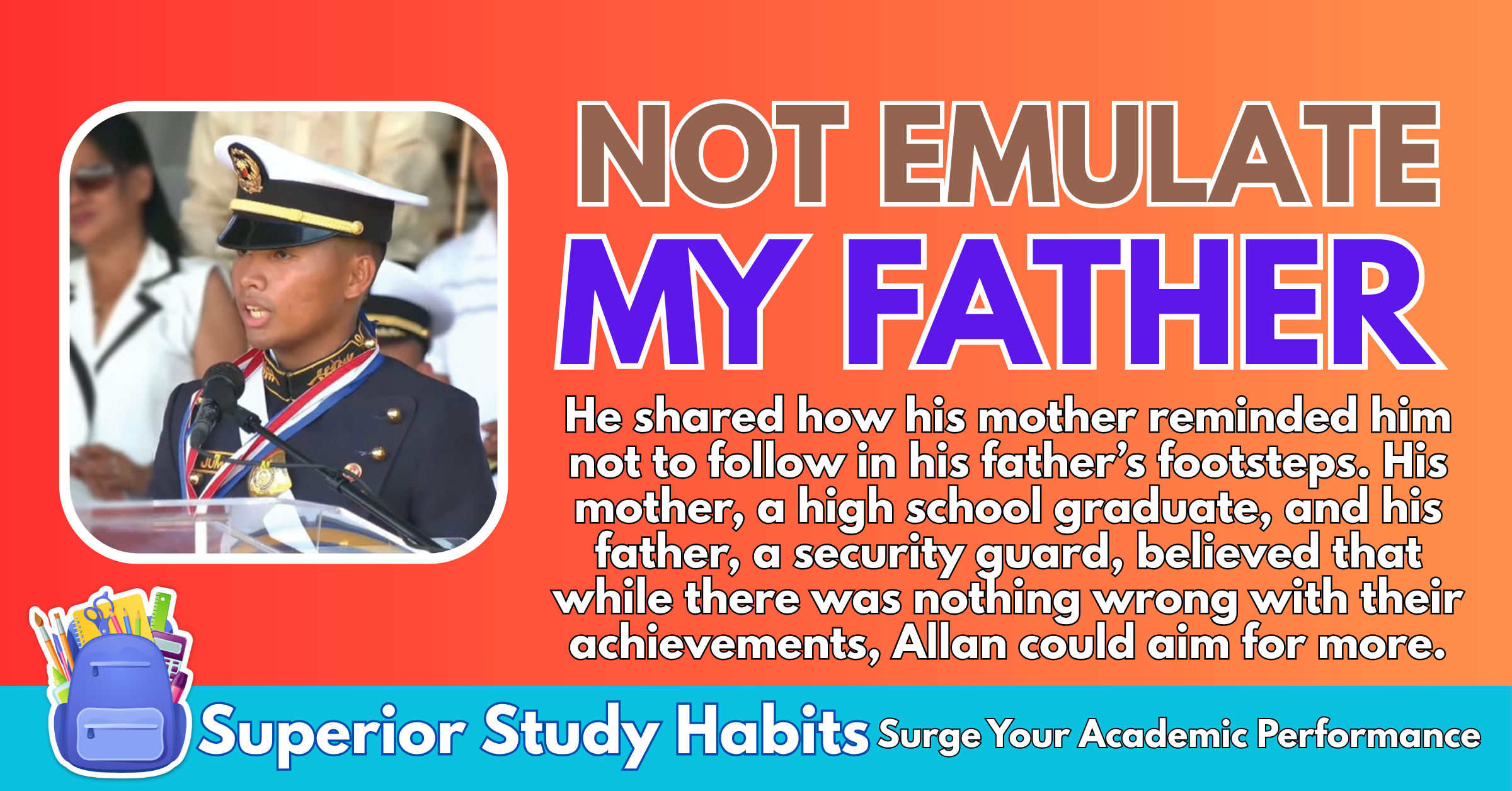 He Adhered to His Parent's Advice Not to Emulate Them: PMMA Valedictorian Grows Up in Squatter Area