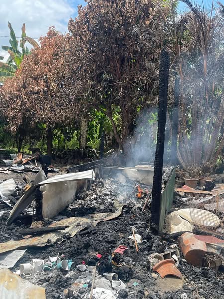 She Took and Passed the MedTech Licensure Exam as Fire Consumes Their House 7 fire 1