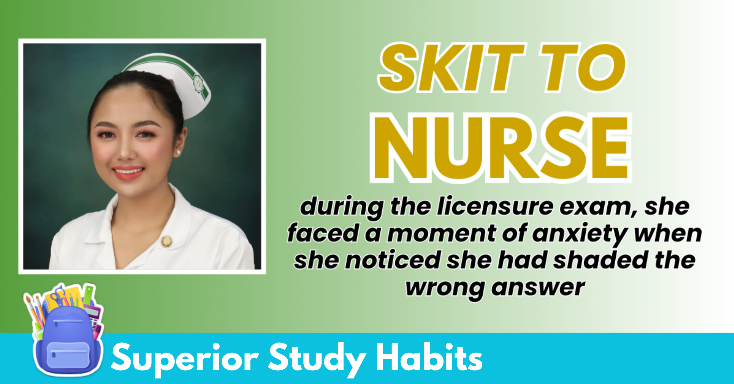 Grateful She Topped the Nurse Licensure Exam