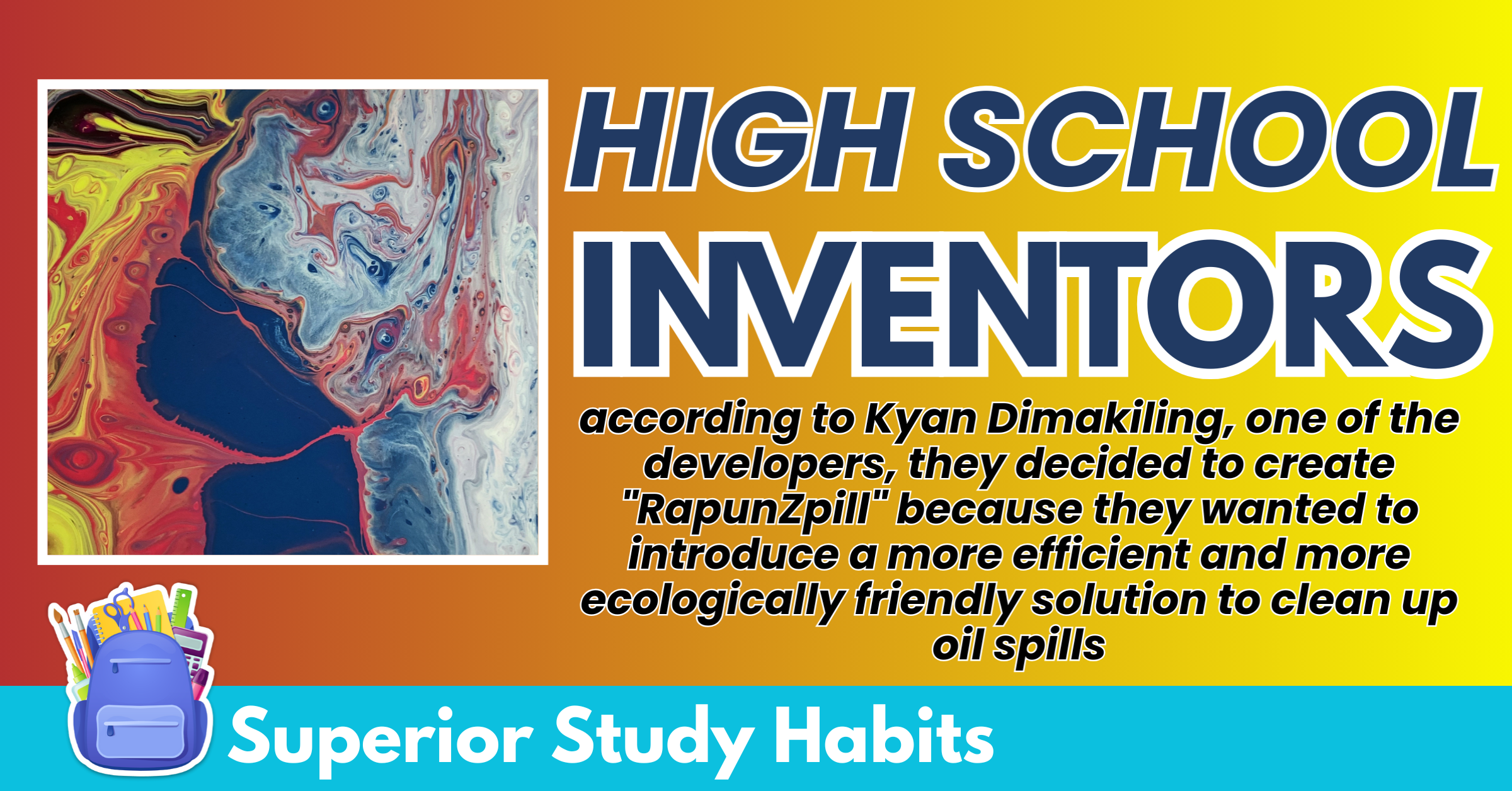 High School Students Developed an Automated Oil Spill Cleaner
