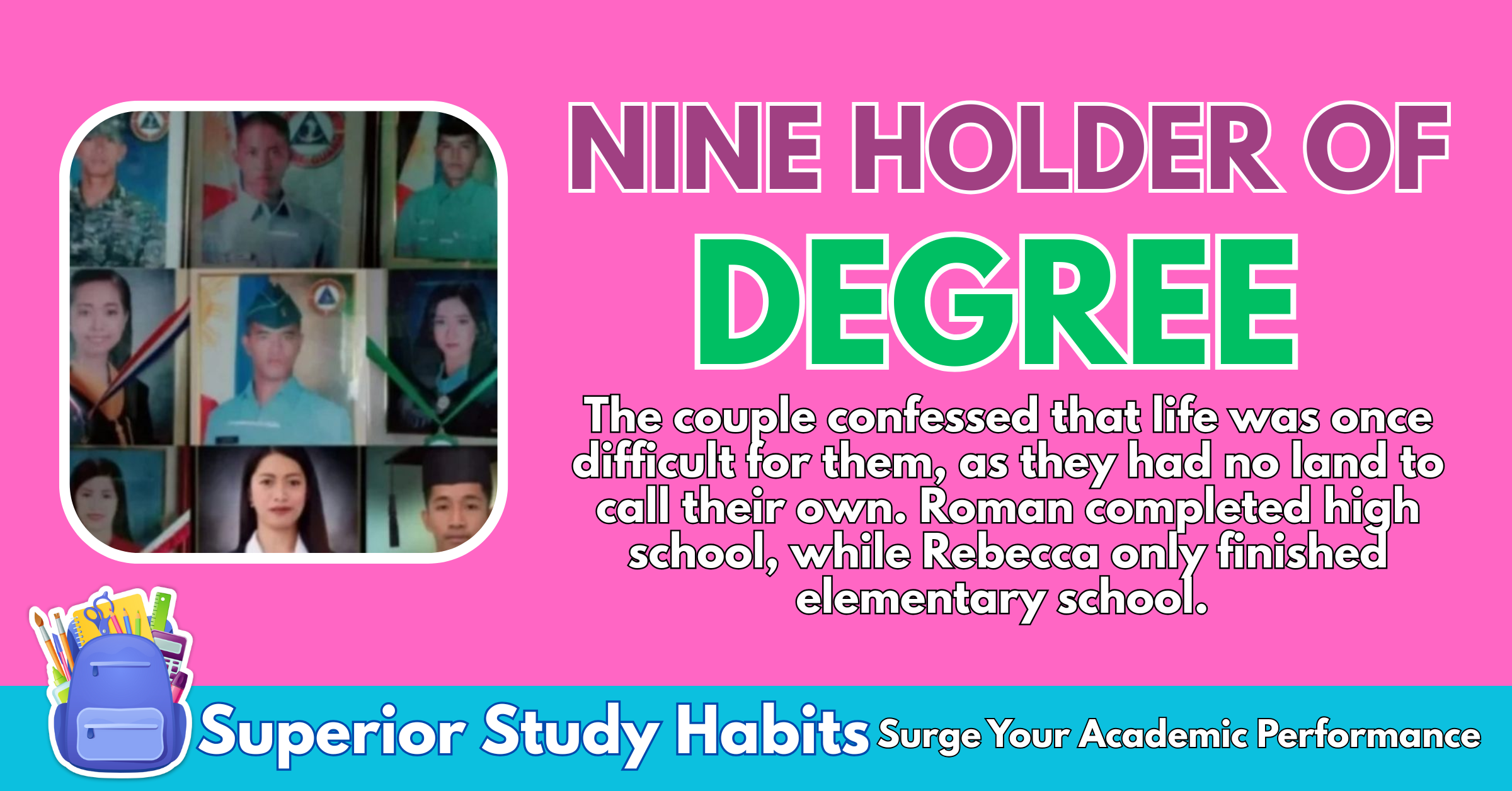 Here's How Parents Who Never Completed Their Education Successfully Sent All 9 Children to College