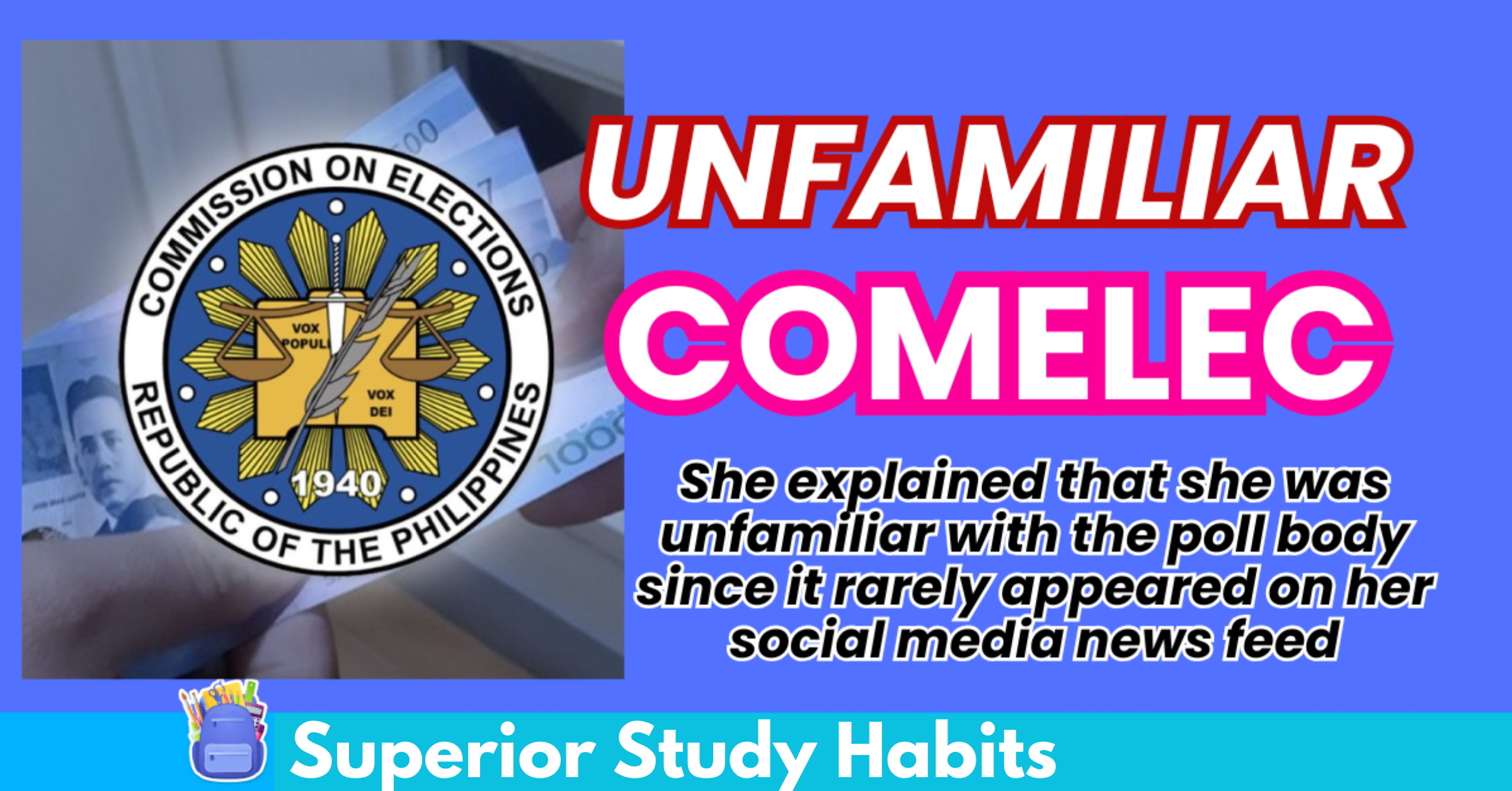 Showtime contestant unfamiliar with COMELEC