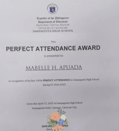 DepEd Teacher Gorgeously Sports 7 Year Streak in Having Perfect School Attendance 7 download2