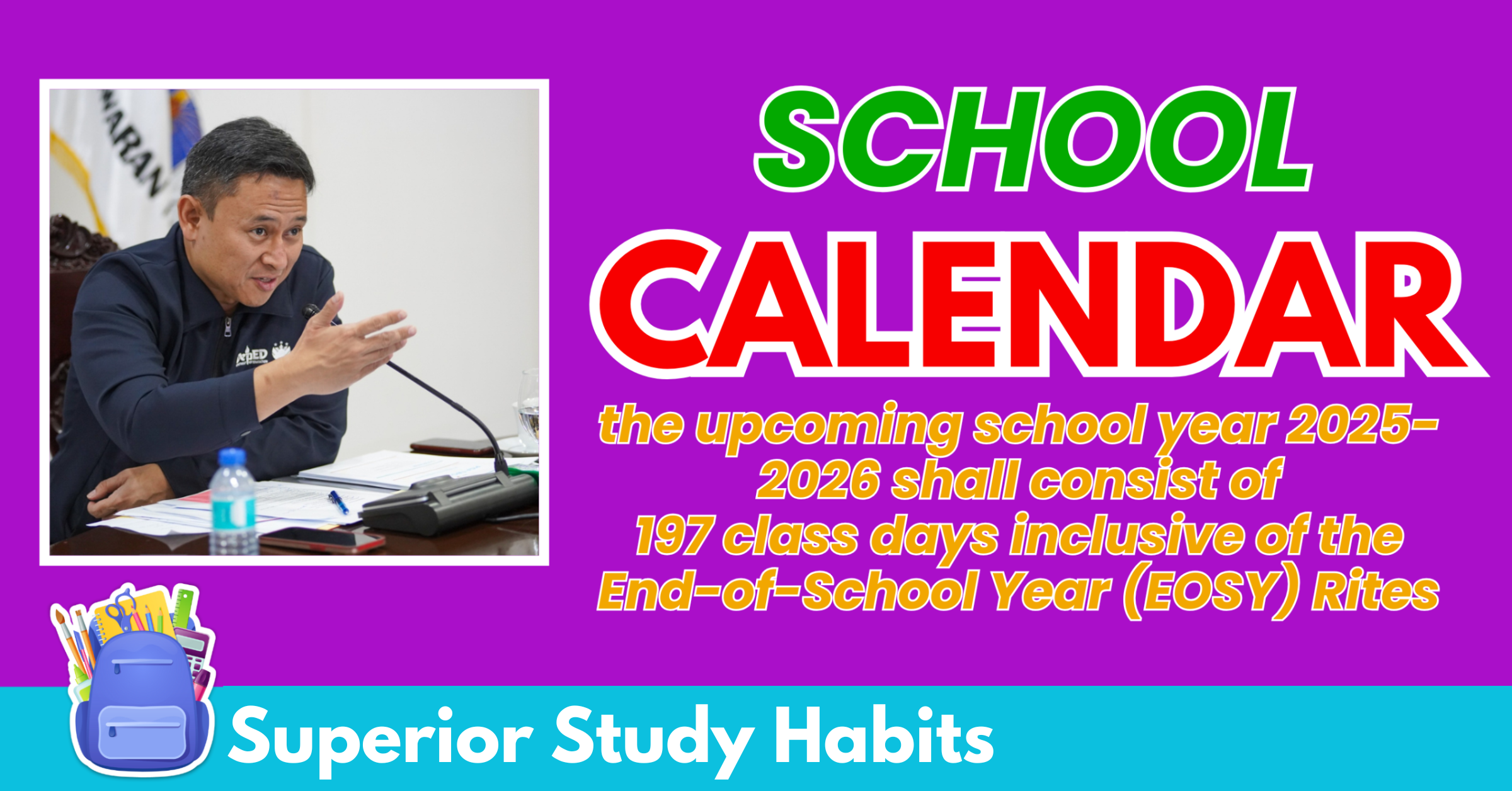 DepEd Releases 2025-2026 School Calendar