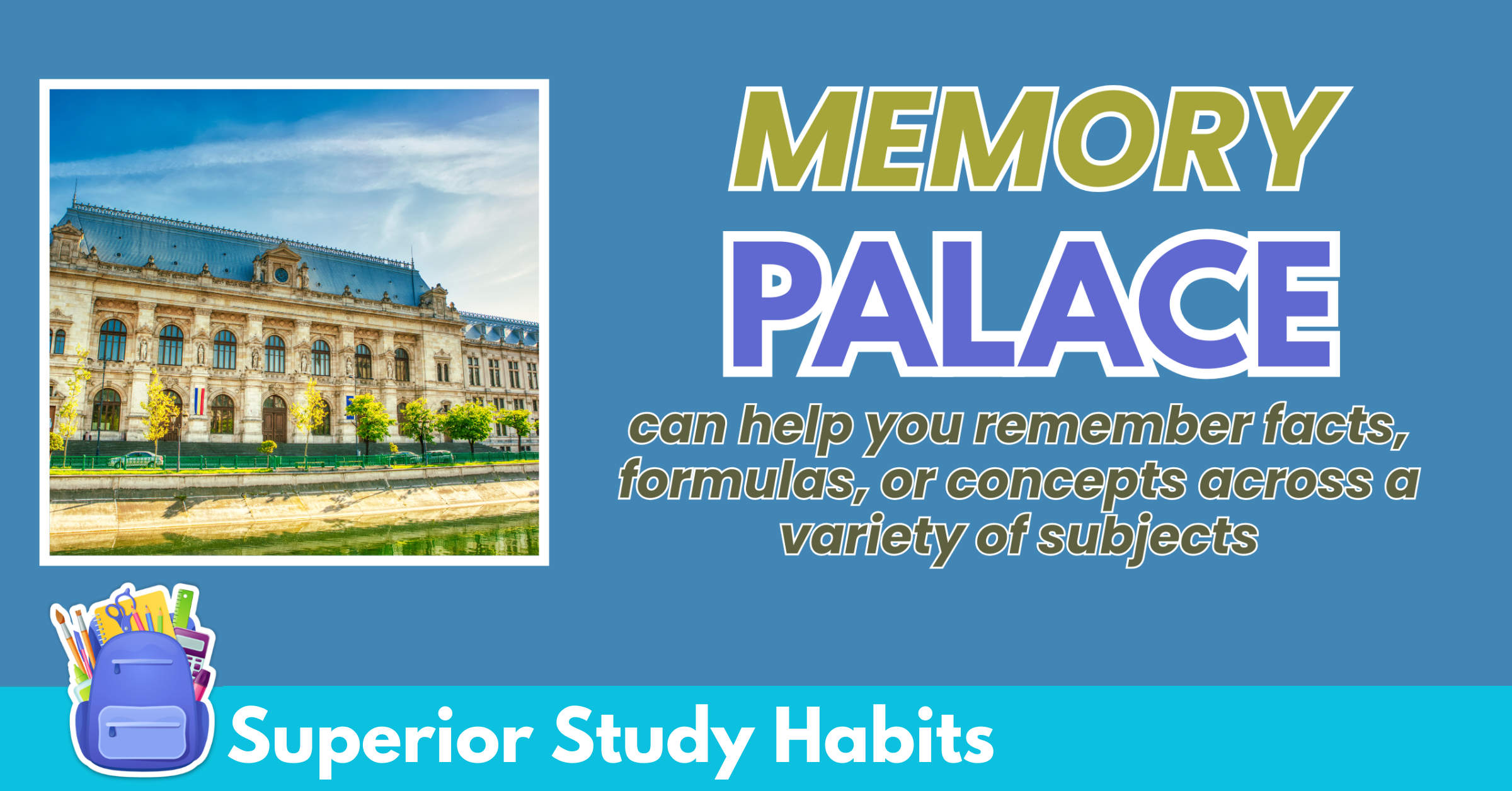 Memory Palace is the Piranha of Memorization, Use for Outrageously Great Performance