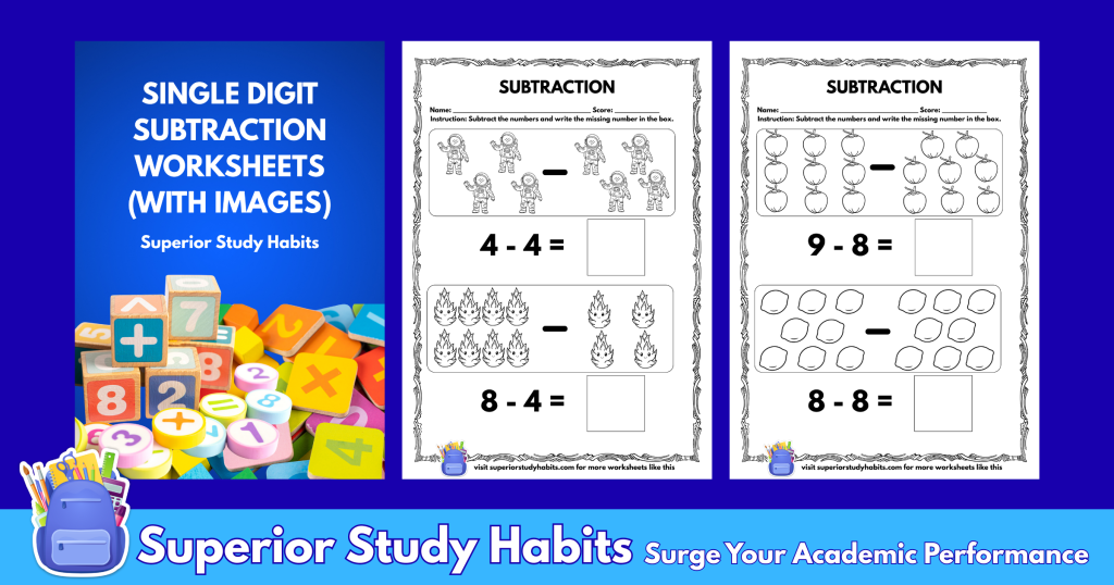 Unlock the Math Brilliance Extraordinaire from Your Child Through These Free Subtraction Worksheets 9 featured image 1