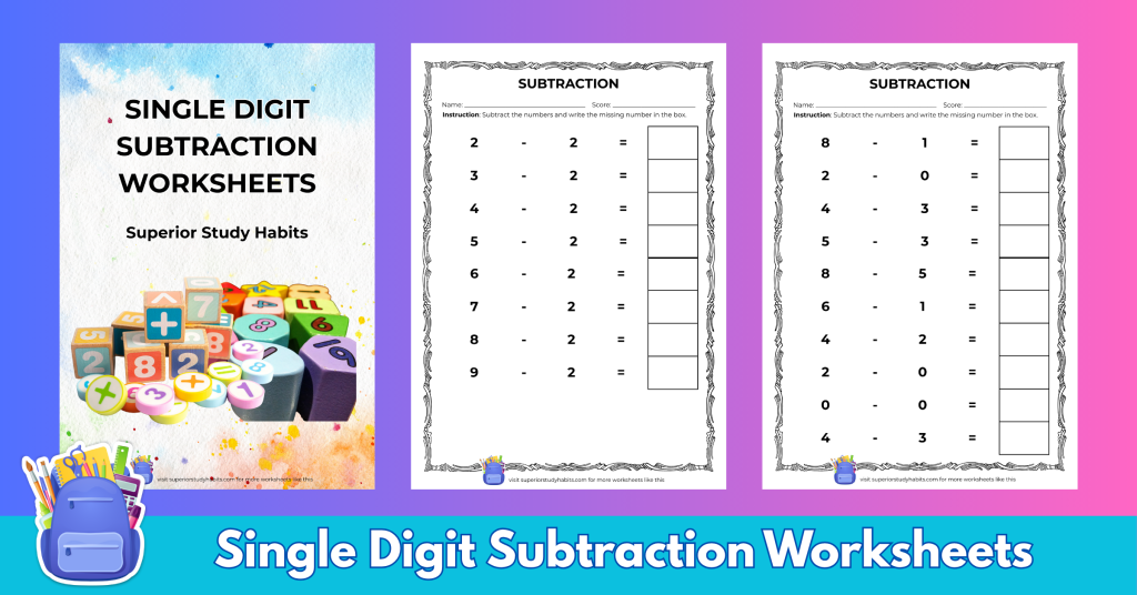 Unlock the Math Brilliance Extraordinaire from Your Child Through These Free Subtraction Worksheets 7 Free Subtraction Worksheets to Bring Out Math Brilliance Extraordinaire in Your Child