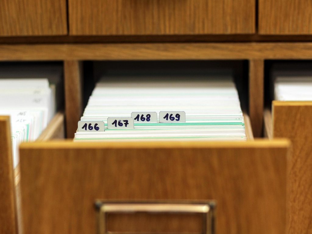 note box, index box, index, index cards, filing, office, archive, drawer, wardrobe
