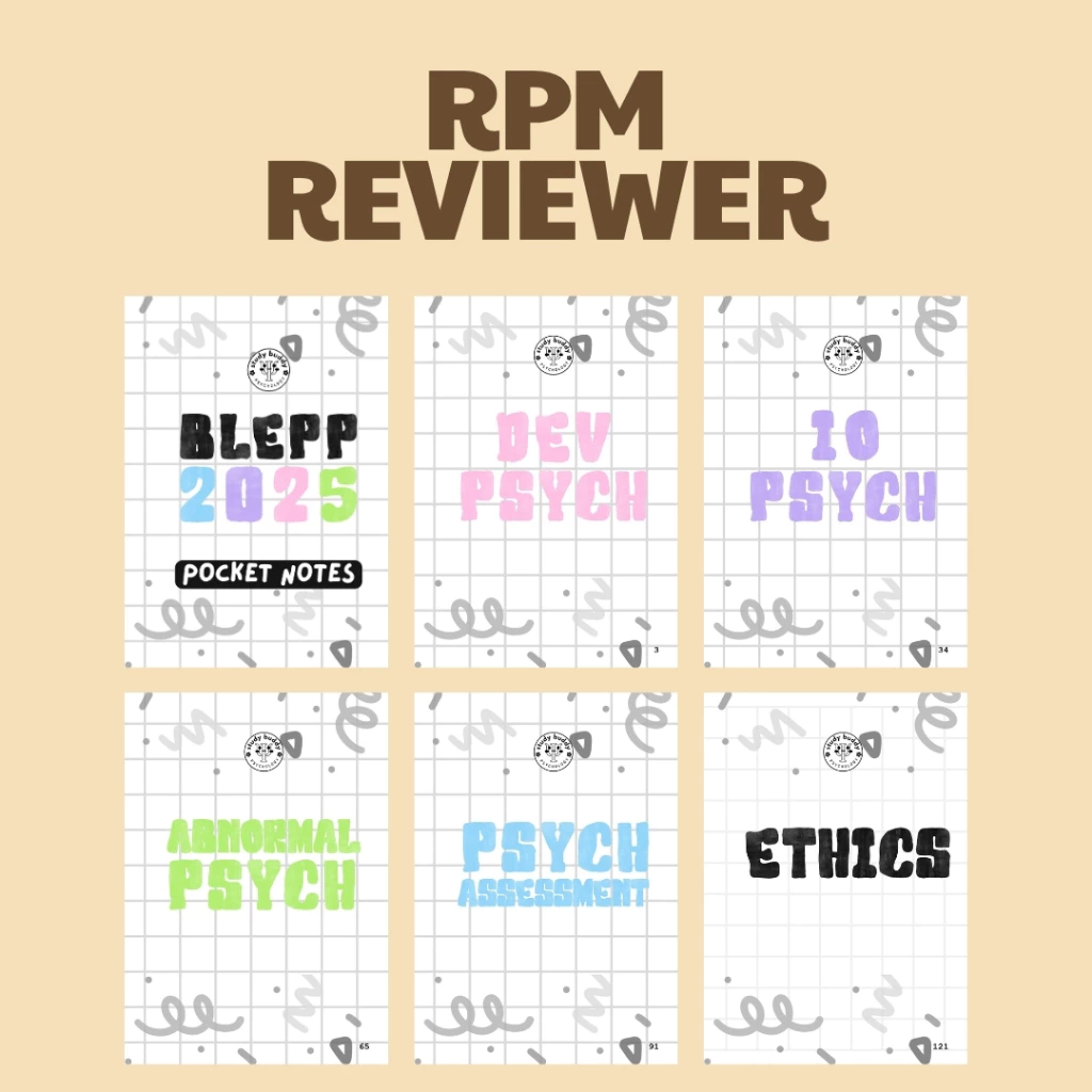 Psychometrician Licensure Examination BLEPP Guide and Results 6 BLEPP Pocket Notes Reviewer