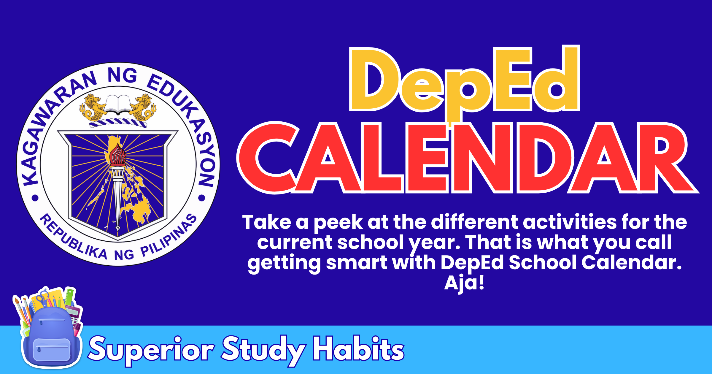 Getting Smart with the Official School Calendar of DepEd